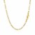 Solid Figaro Chain in 10k Yellow Gold (2.60 mm)