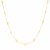 Open Heart Station Necklace in 14k Yellow Gold