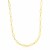 Marquis and Tiny Round Link Necklace in 14k Yellow Gold