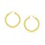 Classic Hoop Earrings in 14k Yellow Gold (4x25mm)