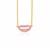 14k Yellow Gold with Enamel Rose Lips Necklace
