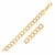 Pave Curb Chain in 14k Two Tone Gold (10 mm)