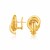 Large Love Knot Earrings with Omega Backs in 14K Yellow Gold