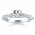 Fancy Shaped Diamond Engagement Ring in 14k White Gold