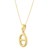 Polished Puff Mariner Link Necklace in 14K Yellow Gold