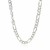 Sterling Silver Rhodium Plated Classic Figaro Chain (6.3 mm)