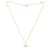 Whale Tail Necklace in 14K Yellow Gold