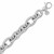 Cable Inspired Oval Link Stationed Chain Bracelet in Sterling Silver