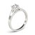 14k White Gold Round Prong Set Style Solitaire Diamond Engagement Ring (1/2 cttw)