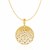 14k Two-Tone Gold with Graduated Circles Pendant