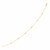 14k Yellow Gold 7 inch Bracelet with Diamond Stations (3.30 mm)