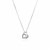 Diamond Studded Entwined Heart Pendant in Sterling Silver (.06 cttw)