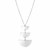 Sterling Silver Lariat Necklace with Three Crescents
