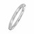 Textured Hinged Tube Bangle in Sterling Silver