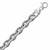 Diamond Cut Cable Chain Rhodium Plated Bracelet in Sterling Silver  (12.70 mm)
