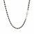 Sterling Silver 18 inch Necklace with Black Cubic Zirconias