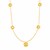 Necklace with Love Knots in 10k Yellow Gold