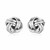 Sterling Silver Polished Two Strand Love Knot Earrings(13mm)