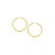 Classic Hoop Earrings in 14k Yellow Gold (15mm Diameter) (3.0mm)