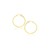 Classic Hoop Earrings in 14k Yellow Gold (20mm Diameter) (2.0mm)