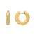 Large Round Electroform Hoop Earrings in 14K Yellow Gold 