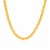 14k Yellow Gold Mens Polished Box Chain Necklace