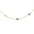 Diamond Cut Heart Stationed Anklet in 14k Two Tone Gold
