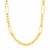 14k Yellow Gold Necklace with Polished Rectangular Oval Links