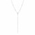 Sterling Silver 24 inch Rosary Style Lariat Necklace