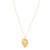 Baroque Heart Necklace in 14K Yellow Gold