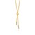 Knotted Lariat Necklace in 14K Yellow Gold