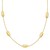 14K Yellow Gold Elongated Hexagon Link Necklace