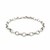 Rhodium Plated Polished Chain Charm Bracelet in Sterling Silver (5.10 mm)