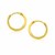 Dainty Endless Hoop Style Earrings in 14K Yellow Gold