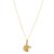 Horse Profile Medium Necklace in 14K Yellow Gold