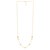 14k Yellow Gold Adjustable Puff Pebble Necklace