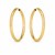 14k Yellow Gold Endless Round Hoop Earrings(2x21mm)