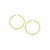 Classic Hoop Earrings in 14k Yellow Gold (20mm Diameter) (3.0mm)