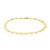 Mirror Heart Chain Bracelet in 10K Yellow Gold (4.70 mm)