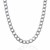 Classic Rhodium Plated Curb Chain in 925 Sterling Silver (8.4mm)