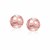 Faceted Round Stud Earrings in 14k Rose Gold(7mm)
