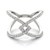 Interlaced Style Diamond Studded Ring in 14k White Gold (1/2 cttw)