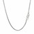 Sterling Silver Rhodium Plated Round Box Chain (1.5 mm)
