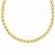 Entwined Oval and Textured Round Link Necklace in 14k Yellow Gold