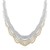 Balinese Style Beaded Chain Necklace in 14K Yellow Gold and Sterling Silver