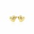 Diamond Cut Puffed Heart Earrings in 14k Yellow Gold(8mm)