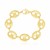 14k Yellow Gold High Polish Lite Puffed Mariner Link Bracelet  (21.00 mm)