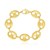 14k Yellow Gold High Polish Lite Puffed Mariner Link Bracelet  (21.00 mm)