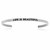 Stainless Steel Life Is Beautiful Cuff Bracelet