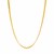 14k Yellow Gold Multi-Strand Textured Comfort Curb Necklace